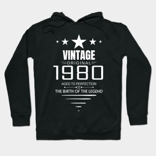 Vintage 1980 - Birthday Gift Hoodie